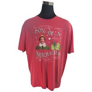 Delta Soft Elf Movie T Shirt Mens 3XL Red Cotton Blend Son of a Nutcracker Xmas